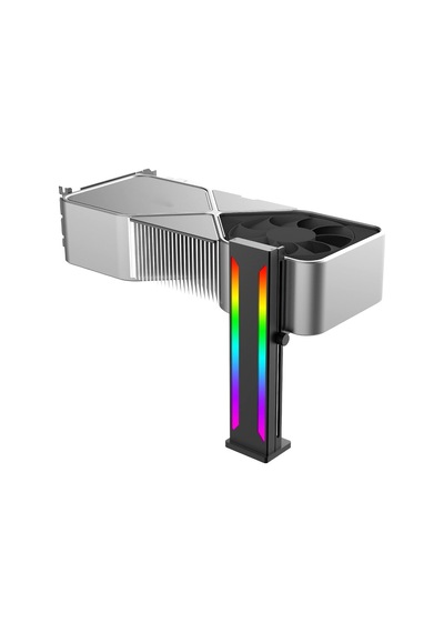 Rgb Gpu Destek Braketi, Manyetik Tabanlı Grafik Kartı Gpu Destek Desteği, Kaydırılabilir 5v 3 Pin Gpu Standı Renkl