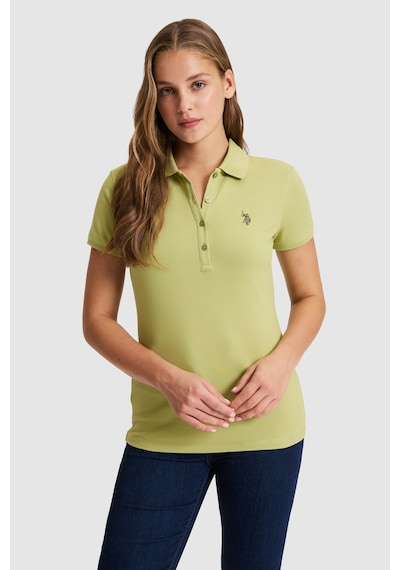 U.s. Polo Assn. Kadın Çağla Tişört Basic 50321818-vr016 Cagla