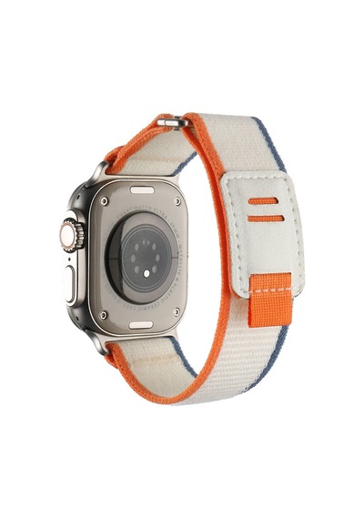 Apple Uyumlu Watch Ultra 49mm Hasır Kordon Krd-106 Strap Kayış