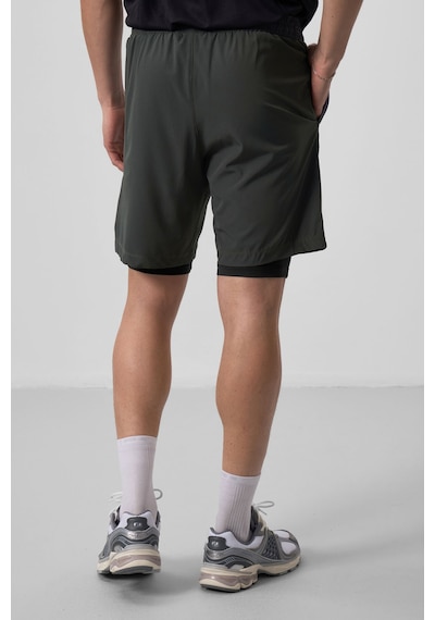 Tommy Life Haki Polyester İnce Yumuşak Standart Fit Erkek Taytlı Şort - 81287 Haki