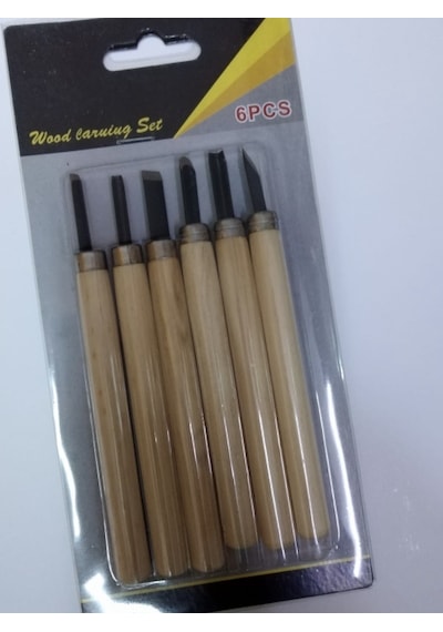 Linol Ahşap Oyma Seti 6 Lı Parça Ağaç Oyma Seti Iskarpela