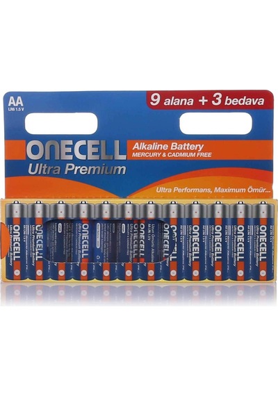Ultra Premium Alkalin Aa Boy Pil 9+3 2 Adet