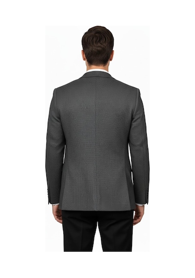 Suitmen Erkek Tek Spor Ceket Çift Yırtmaçlı Bgl-st04982 Füme