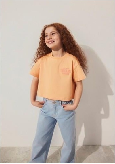 Mavi Chase Your Dreams Baskılı Crop Tişört Tu Çok Renkli
