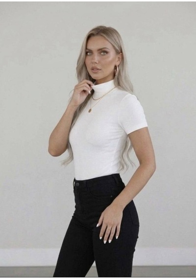 Hashtag Kadın Balıkçı Yaka Yarım Kol Body 4'lü Set Viskon Kumaş Lacivert, Gri, Antrasit, Beyaz