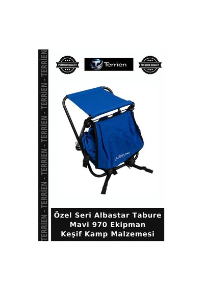 Özel Seri Albastar Tabure Mavi 970 Ekipman Keşif Kamp Malzemesi Standart