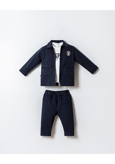 U.S. Polo Assn. U.s. Polo Assn Erkek Bebek 3 Lü Takım Lacivert-2290 Lacivert