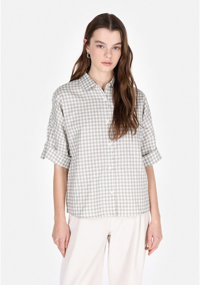 Colin's Colins Regular Fit Shirt Neck Kareli Kadın Yeşil Roll-up Gömlek Cl1074029 Q1.v1 Sag Sage Yeşil Colin's Colins Regular Fit Shirt Neck Kareli Kadın Yeşil Roll-up Gömlek Cl1074029 Q1.v1 Sag Sage Yeşil