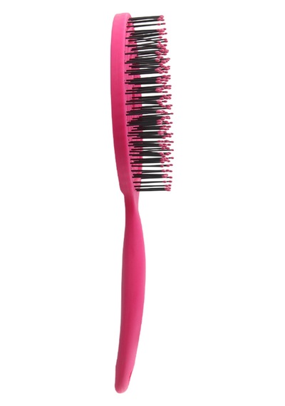 Beauty Lolipop Saç Fırçası - Yuvarlak, 3d Esnek, Saç Açma Ve Tarama Fuşya