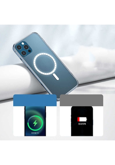 Apple Uyumlu iPhone 11 Pro Kılıf Zore Tacsafe Wireless Kılıf Renksiz