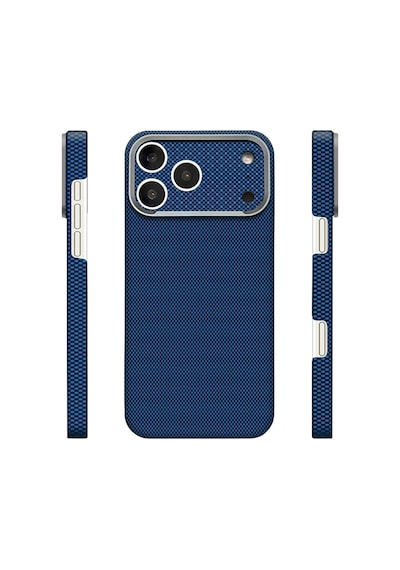 Nihcase Apple iPhone Uyumlu 17 Pro Kılıf M-safe Şarj Özellikli Paris Zerre Sert Pc Kapak + Ekran Koruyucu