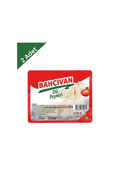Bahçıvan Dil Peyniri 200 G X2 Adet - Lif Lif Ayrılan Az Tuzlu Lezzet Eğlencesi
