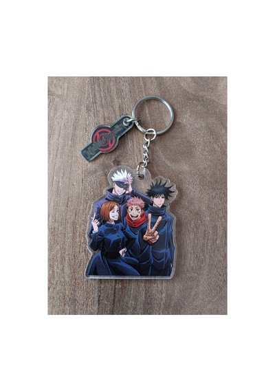 Owl Bag Jujutsu Kaisen Characters Desenli Acrylic Anahtarlık Çanta Süsü Çok Renkli