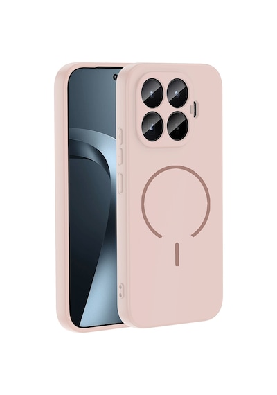 Xiaomi 17t Kılıf Magsafe Destekli Kamera Korumalı Yumuşak Silikon Pazarplus Rose Pembe