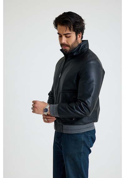 Franko Armondi Klasik Erkek Deri Ceket E56-kd-2906-24142 Siyah