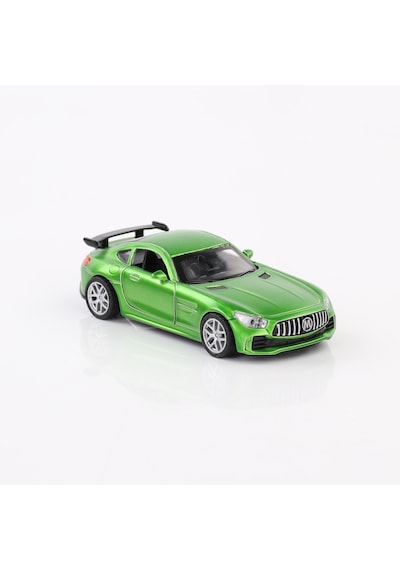 1:36 Ölçek Sesli Ve Işıklı Metal Çek Bırak Diecast Araba Yeşil