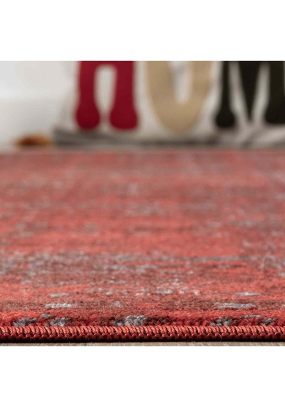 Canlı Bordo Kırmızı Otantik Ağaç Motifli Vintage Halı - Nk0258ba Bordo - Kırmızı