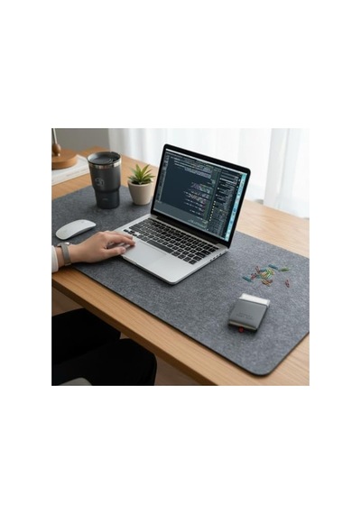 Koyu Gri Renk Mouse Pad, 120x45 Cm, 3mm Kalınlık, Büyük Boy