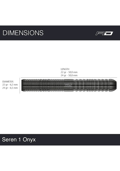 Red Dragon Seren 1 Onyx % 90 Tungsten Çelik Uçlu Dart Oku