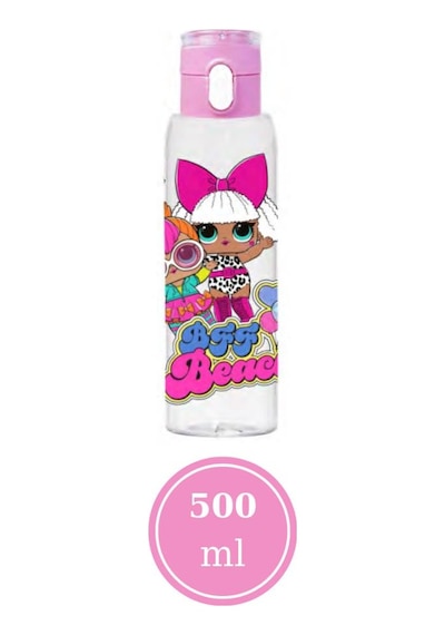 Flosoft Lisanslı Lol Matara, Lol Desenli Düğmeli Tüp Okul Suluğu, Sızdırmaz Öğrenci Suluk 500ml
