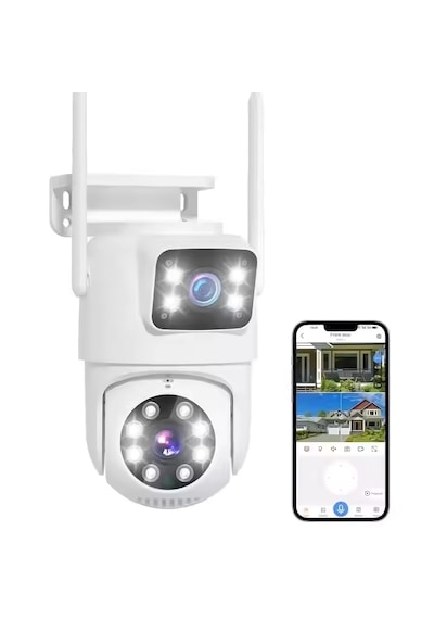 2 Kameralı 4mp Wifi 360 Ptz Dış Güvenlik Kamerası