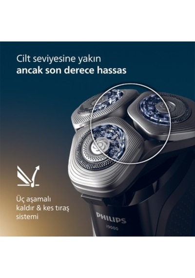 Skinıq Islak & Kuru Tıraş Makinesi, 360 Başlıklar İle