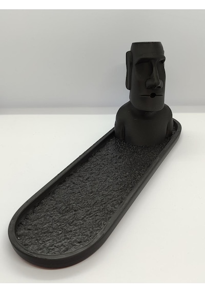 Moai Statue Siyah Tütsülük