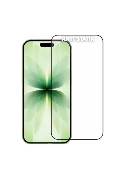 Pp Apple iPhone 17 Uyumlu Anti Statik Ekran Koruyucu Toz Tutmayan Kırılmaz Cam