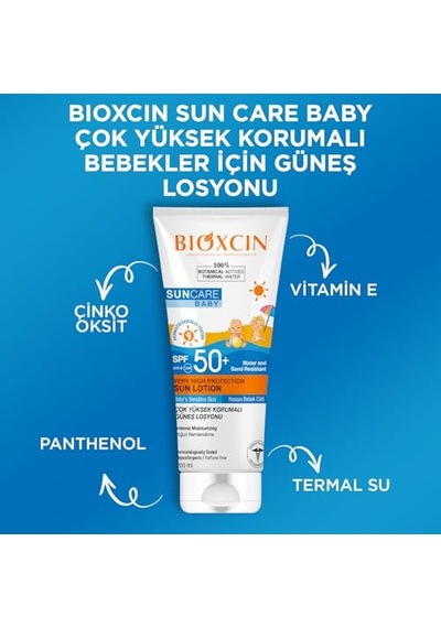 Bioxcin Hassas Ciltler İçin Çok Yüksek Korumalı Mineral Güneş Kremi Bebek 50 Spf 100 Ml