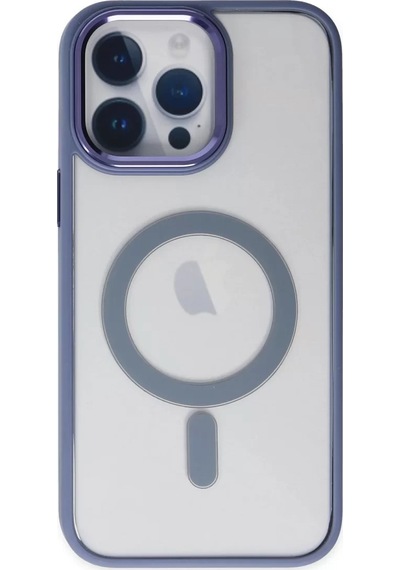 Newface Apple İphone 14 Pro Max Kılıf Room Magneticsafe Silikon - Sierra Blue Sierra Mavisi