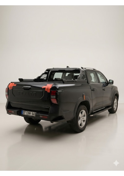 Navara,l200,ranger Tarzı Çift Kabinli Araçlar İçin Rollbar Mat Siyah Montaj Vidalı