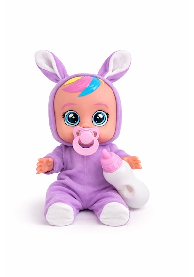 Ağlayan Ve Konuşan Et Bebek 20 Cm Su İçen Bebek Oyuncağı 3+ Yaş Lila