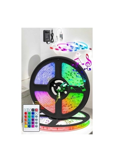 Led Işık 5 Metre Şerit Led Rgb Işıklı Sarı 31196682