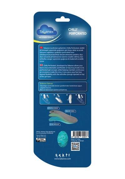 Tabanex Chilly Perforated Jel Tabanlık - Kadın