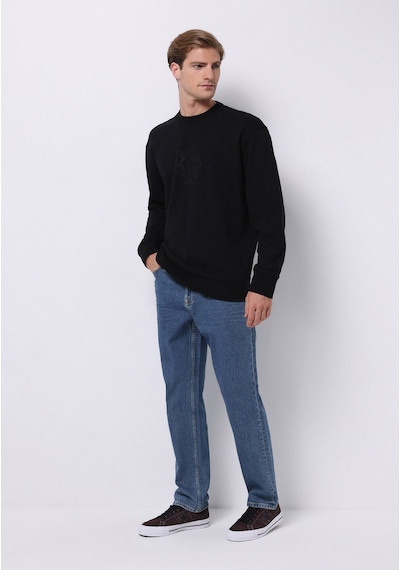 Colin's Colins Comfort Fit Erkek Siyah Sweatshirt Cl1075757 Q1.v2 Blk Siyah