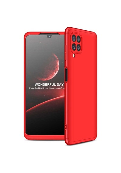 Samsung Uyumlu Galaxy M22 Kılıf Zore Ays Kapak Kırmızı