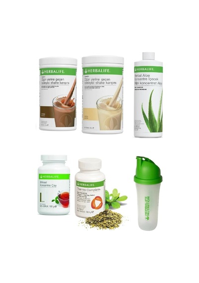 Herbalife Çikolata Ve Vanilya Shake - Aloe Suyu - 100 Gr Çay - Thermo Complete Ve Shaker