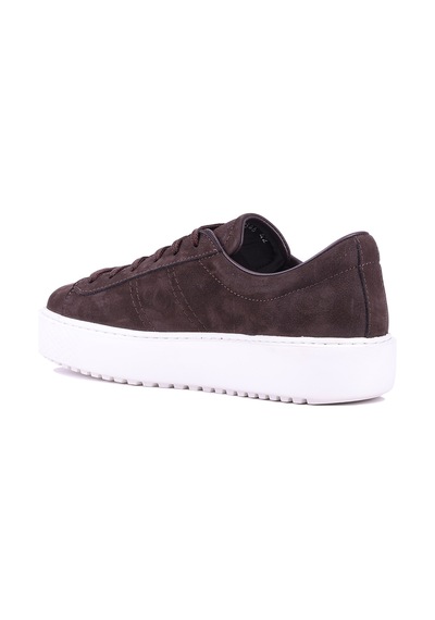 Shoetyle - Hakiki Nubuk Deri Kahverengi Erkek Sneaker - 666-01-0346-1454 Kahve Rengi