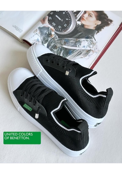 United Colors Of Benetton Benetton 10233 İthal Ortopedik Lastikli Sabit Bağcık Kadın Günlük Spor Ayakkabı 001