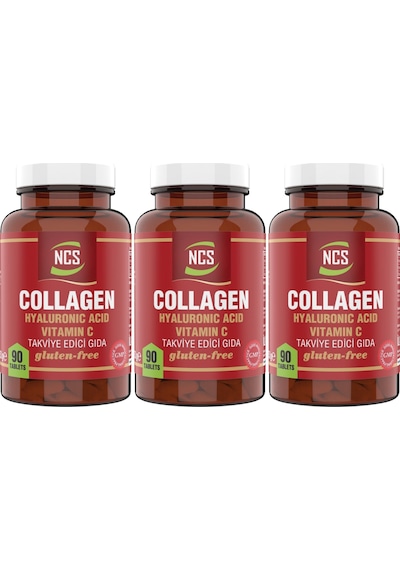 Ncs Hidrolize Collagen Hyaluronic Acid C Vitamini 3 Kutu 270