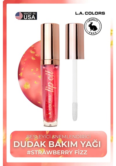 Nourishing Lip Oil - Besleyici Ve Nemlendirici Dudak Bakım Yağı Clg446 Strawberry Fizz