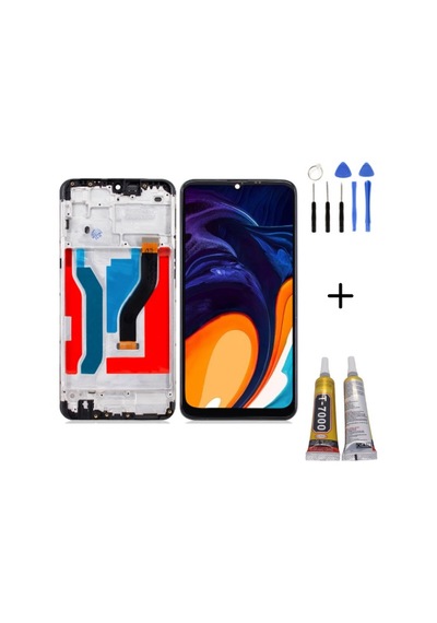 Te Samsung Uyumlu A10s A107f Çıtalı Lcd Ekran Servis + Montaj Kiti