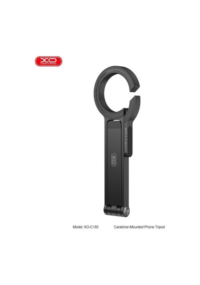 C180 Karabina Montajlı 360 Dönebilen Telefon Tripodu - Manyetik Telefon Standı
