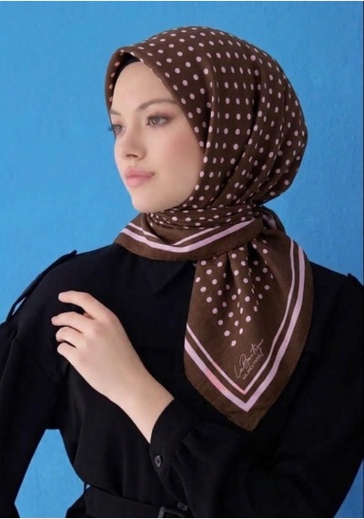 La Boutique Güz Yaz Serinliği Eşarp - Asm1280-15 Kahverengi
