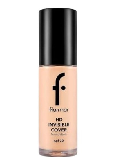 Invisible Cover Hd Hafif Yapılı Yarı Parlak Bitişli Spf30 Fondöten 0