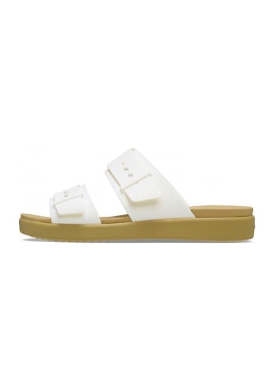 Crocs Brooklyn Buckle Low Low Kadın Terlik-32846 Beyaz
