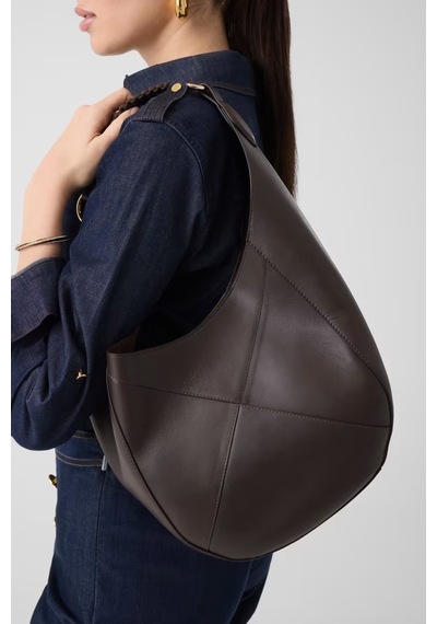 Guess Pauline Hobo Deri Kadın Omuz Çantası Hwzoaap6210 Kahve