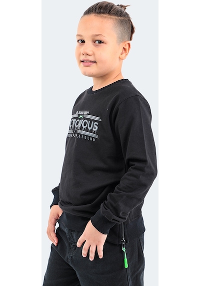Slazenger DUNA IN Çocuk  Siyah Sweatshirt