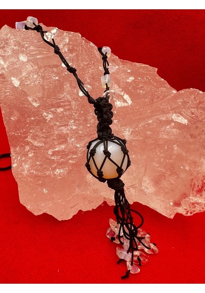 Sertifikalı Opal Doğal Taş Kolye El Yapımı Handmade A Kalite Çok REnkli