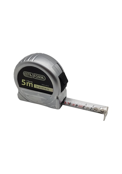 Ceta Form P05s-0519 Compact Paslanmaz Şerit Metre 5 Mt x 19 Mm